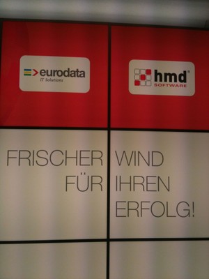 Frischer Wind für Ihren Erfolg - das Motto auf dem  Stand des eurodata-Verbundes