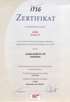 GKV Zertifikat 2012